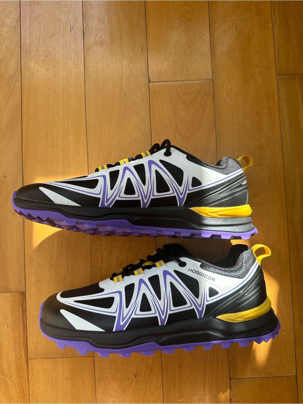 Hobibear Purple/Gold, Blk/Wht Unisex New With Tags Athletic Sneakers. Go Lakers!